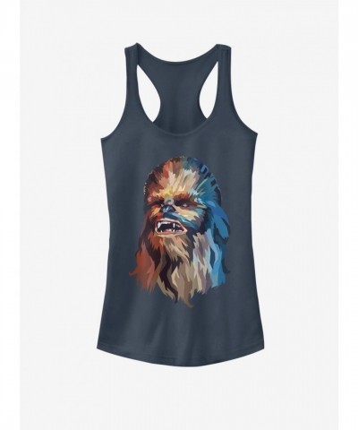 Star Wars Blue Poly Chewy Girls Tank Top
