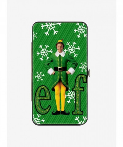 Elf Buddy The Logo Snowflake Green Hinge Wallet