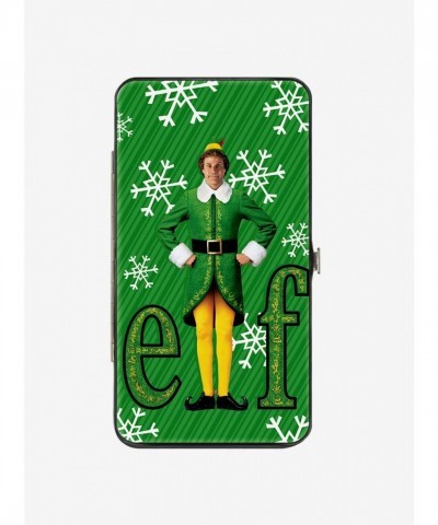 Elf Buddy The Logo Snowflake Green Hinge Wallet