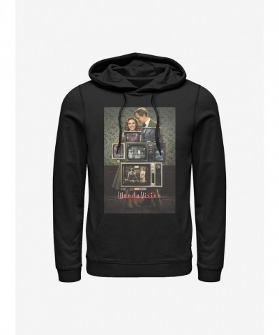 Marvel WandaVision Retro Hoodie - Men's Black
