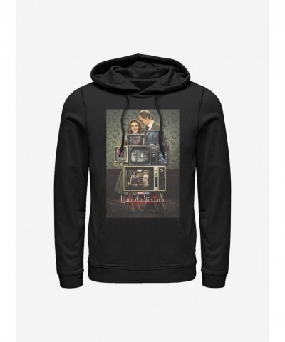 Marvel WandaVision Retro Hoodie - Men's Black