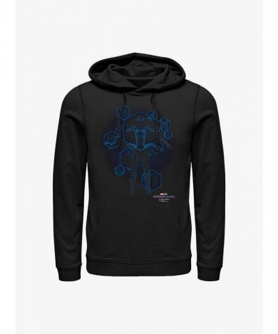 Marvel No Way Home Spider-Man Black Blueprint Men's Hoodie