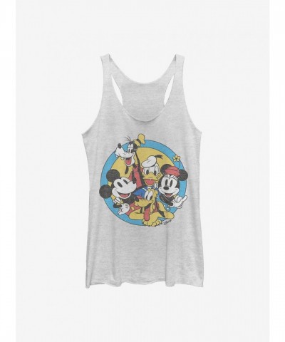 Disney Girls Original Mickey Mouse White Tank Top