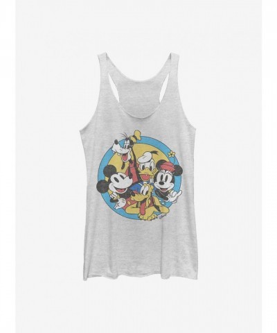 Disney Girls Original Mickey Mouse White Tank Top