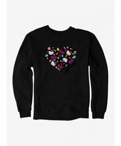 Hello Kitty Jungle Adventure Spotted Heart Logo Men's Sweatshirt