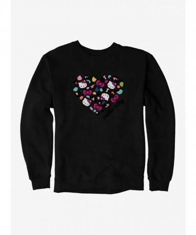 Hello Kitty Jungle Adventure Spotted Heart Logo Men's Sweatshirt
