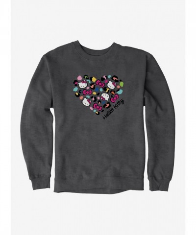 Hello Kitty Jungle Adventure Spotted Heart Logo Men's Sweatshirt