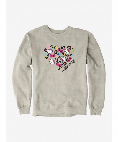 Hello Kitty Jungle Adventure Spotted Heart Logo Men's Sweatshirt