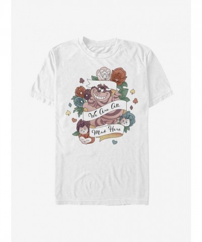 Disney Cheshire Cat Tattoo Design T-Shirt - Men's White