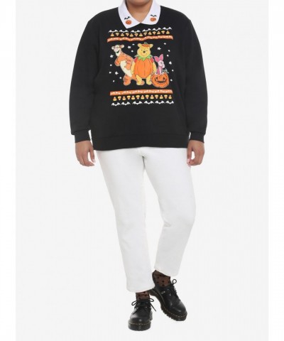 Her Universe Plus Size Halloween Sweatshirt with Winnie The Pooh & Friends