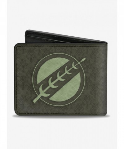 Star Wars Boba Fett Helmet Design Unisex Bi-Fold Wallet