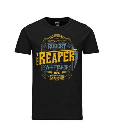 UFC Licensed Vintage Graphic Tee for Men - Robert "The Reaper" Whittaker