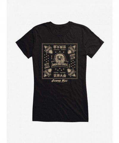 Cobra Kai Eagle Fang Girls T-Shirt - Soft & Comfortable Junior Size Karate Tee