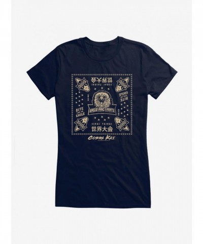 Cobra Kai Eagle Fang Girls T-Shirt - Soft & Comfortable Junior Size Karate Tee