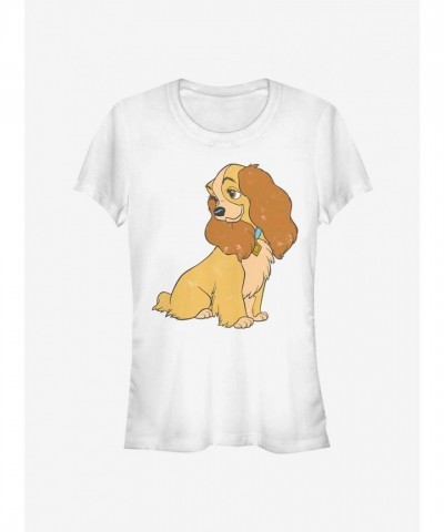Disney Classic Lady And The Tramp Girls T-Shirt - White