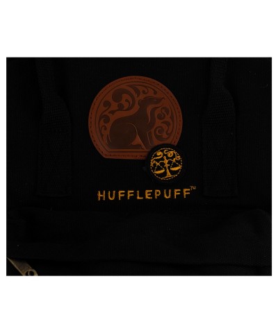 Hufflepuff Studious Leather-Look Patch Backpack for Boys