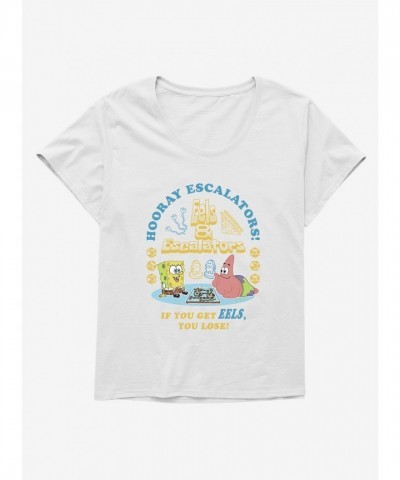 SpongeBob SquarePants Hooray Escalators Plus Size Tee for Girls