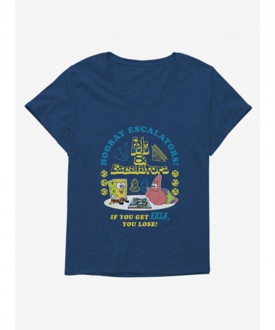 SpongeBob SquarePants Hooray Escalators Plus Size Tee for Girls
