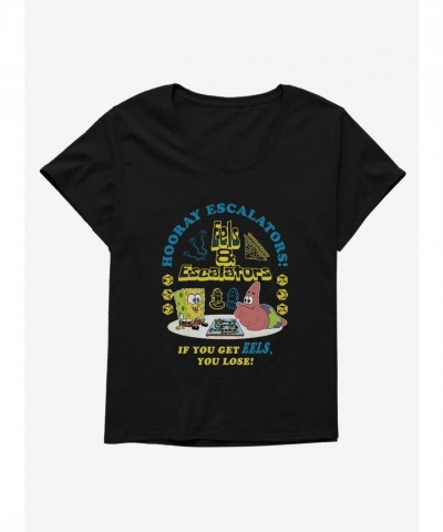 SpongeBob SquarePants Hooray Escalators Plus Size Tee for Girls