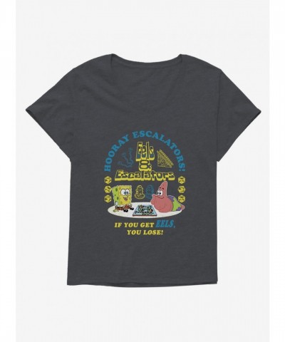 SpongeBob SquarePants Hooray Escalators Plus Size Tee for Girls