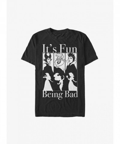 Disney Bad Guys Fun T-Shirt - Black for Men