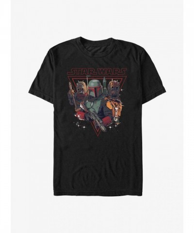 Star Wars: The Book of Boba Fett Bounty Hunter Graphic T-Shirt - Black Unisex