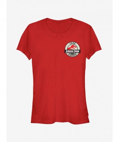 Ranger Girls RED T-Shirt with Cream Logo Badge
