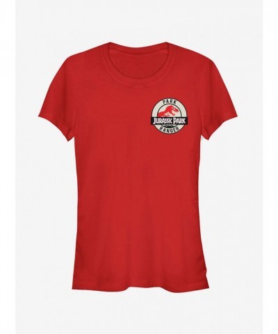 Ranger Girls RED T-Shirt with Cream Logo Badge