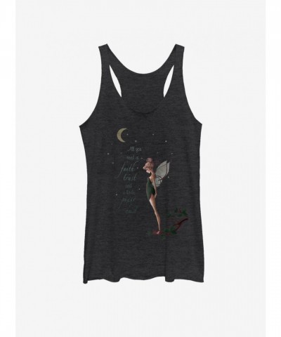 Disney Tinker Bell Girls Fall Tank Top - Black