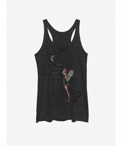 Disney Tinker Bell Girls Fall Tank Top - Black