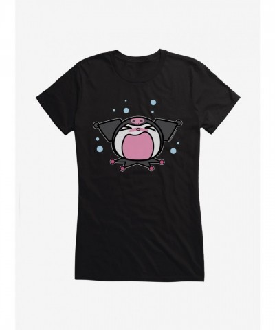 Kuromi Screaming Girls Lightweight Cotton T-Shirt
