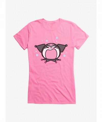 Kuromi Screaming Girls Lightweight Cotton T-Shirt