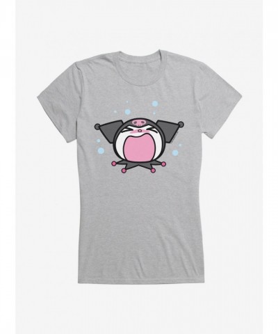 Kuromi Screaming Girls Lightweight Cotton T-Shirt