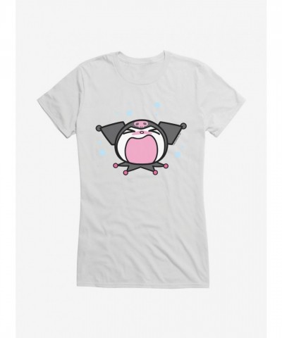 Kuromi Screaming Girls Lightweight Cotton T-Shirt