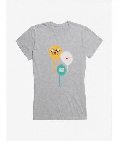 Adventure Time Character Spray Paint T-Shirt for Girls