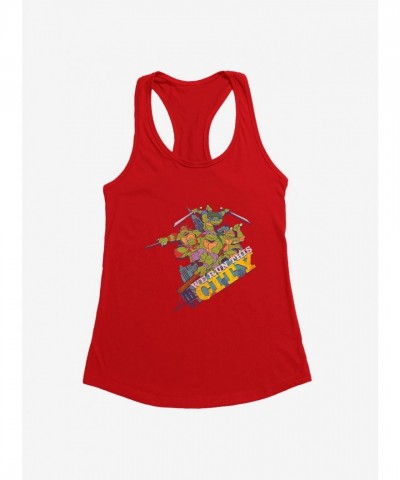 Teenage Mutant Ninja Turtles Girls Group Pose Tee - Lightweight Run This City