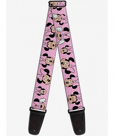 Disney Minnie Mouse Polka Dot Pink Guitar Strap for Women
