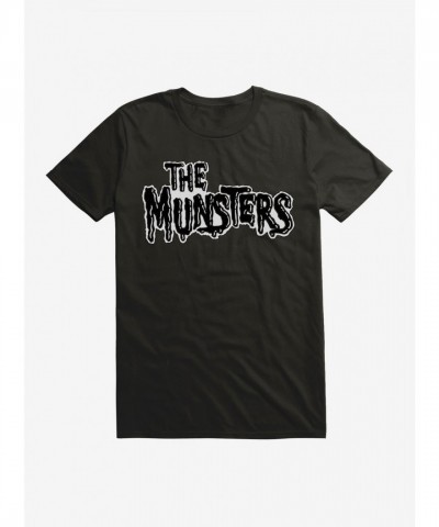 The Munsters Vintage Black & White Logo T-Shirt for Unisex