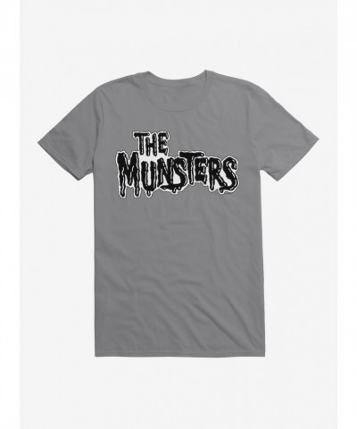 The Munsters Vintage Black & White Logo T-Shirt for Unisex