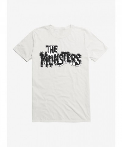 The Munsters Vintage Black & White Logo T-Shirt for Unisex