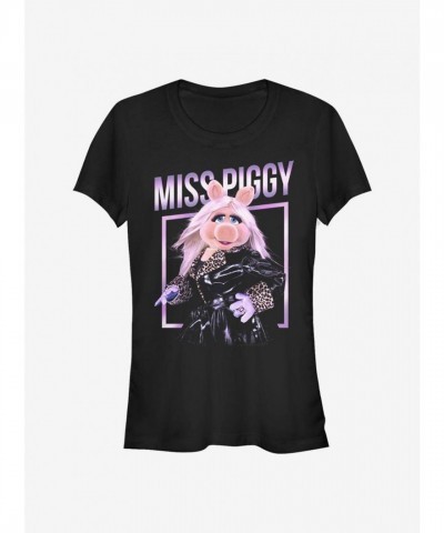 Disney Muppets Miss Glam Girls Junior T-Shirt - Black