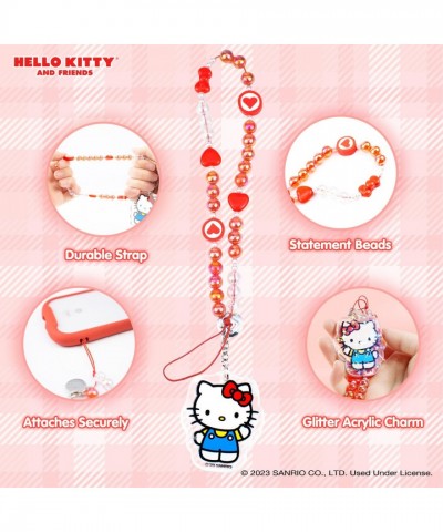 Hello Kitty Beaded Charm Phone Wristlet - Unisex Universal Lanyard