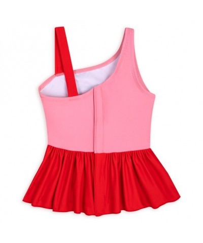 Minnie Mouse Adaptive Swimsuit for Girls with Sequins and Self-Stick Closures