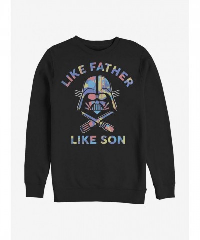 Star Wars Inspired Crewneck Sweatshirt for Men - Black