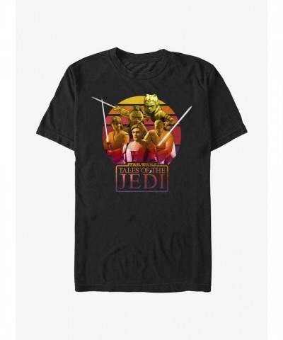Star Wars Tales of the Jedi Sunset Collection Unisex T-Shirt - Black
