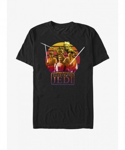 Star Wars Tales of the Jedi Sunset Collection Unisex T-Shirt - Black