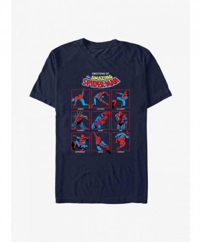 Marvel Spidey Emotions Lightweight T-Shirt - Men's Blue