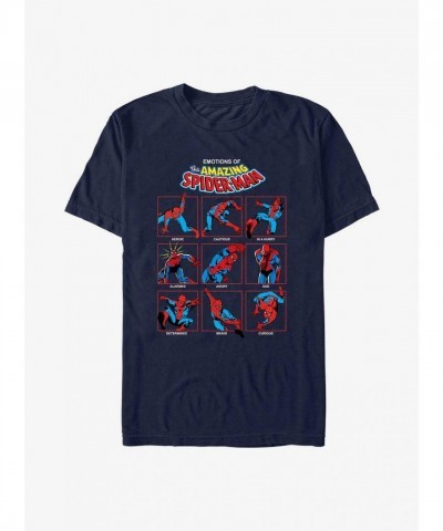 Marvel Spidey Emotions Lightweight T-Shirt - Men's Blue