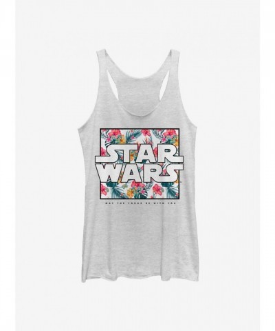 Star Wars Floral Tank Top for Girls - White