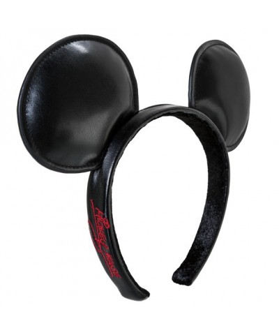 Mickey Mouse Adult Faux Leather Ear Headband with 3D Padded Ears